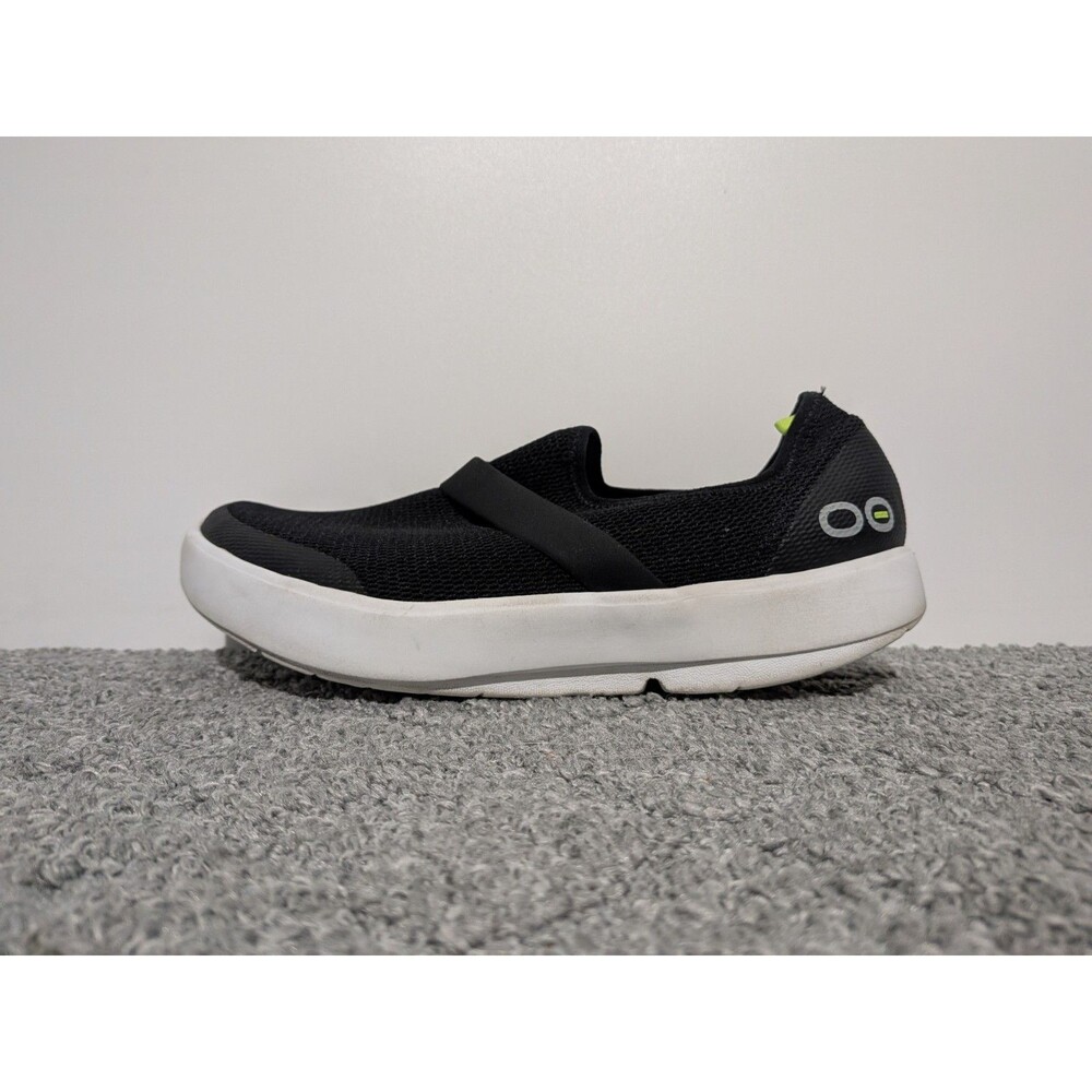 Oofos OOmg Low Mesh Slip On Recovery Shoes Womens Size 9 Black